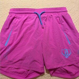 Baseball 101 Vibrant Kids Casual Shorts in Pink